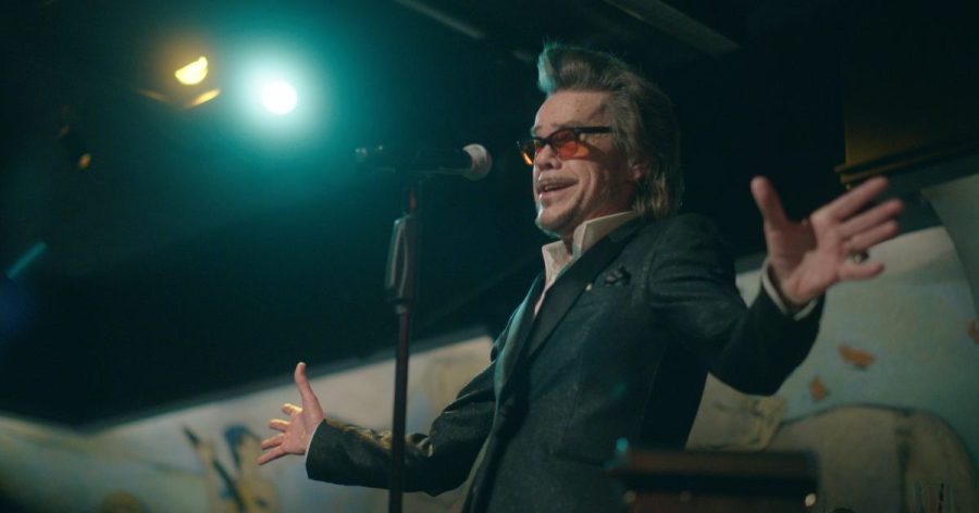 This image released by Showtime shows David Johansen in "Personality Crisis: One Night Only," a documentary directed by Martin Scorsese and David Tedeschi, streaming April 14 on Showtime. (Showtime via AP)